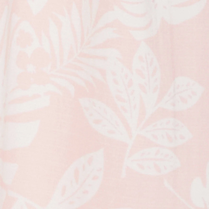 Haute Monde Leaf Print Smocked Maxi Dress