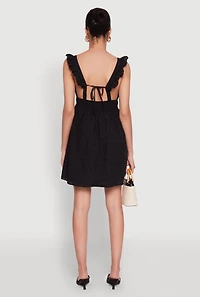 Womens Haute Monde Ruffled Strap Babydoll Sundress,
