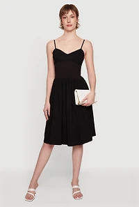 Sleeveless Sweetheart Midi Dress