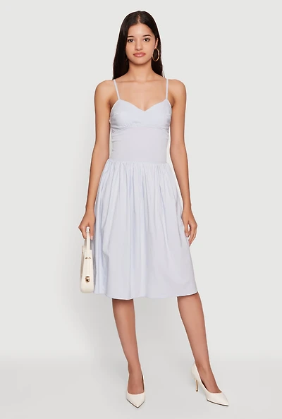 Sleeveless Sweetheart Midi Dress