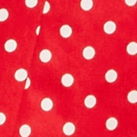 Polka Dot Pleated Skater Dress