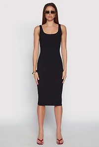 Womens Haute Monde Ribbed Knit Tank Dress, S