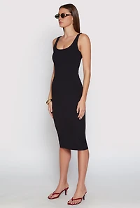 Womens Haute Monde Ribbed Knit Tank Dress, S