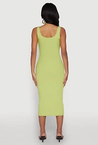 Womens Haute Monde Ribbed Knit Tank Dress,