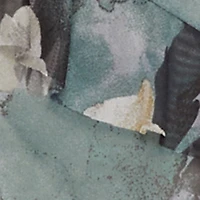 Asymmetrical Ruffle Floral Halter Mini Dress