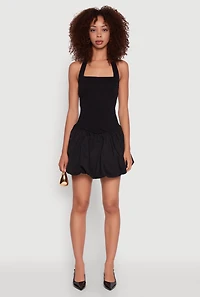 Womens Iris Halter Bubble Hem Dress, M