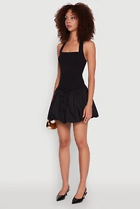 Womens Iris Halter Bubble Hem Dress, M