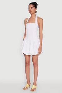 Iris Halter Bubble Hem Dress
