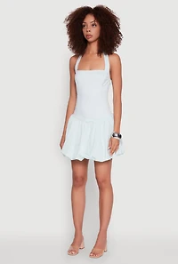 Womens Iris Halter Bubble Hem Dress, S