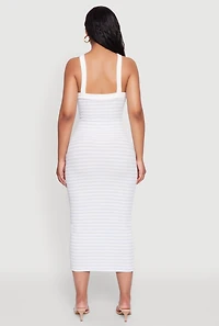 Womens Iris Striped Halter Midi Dress, Multi, Size S