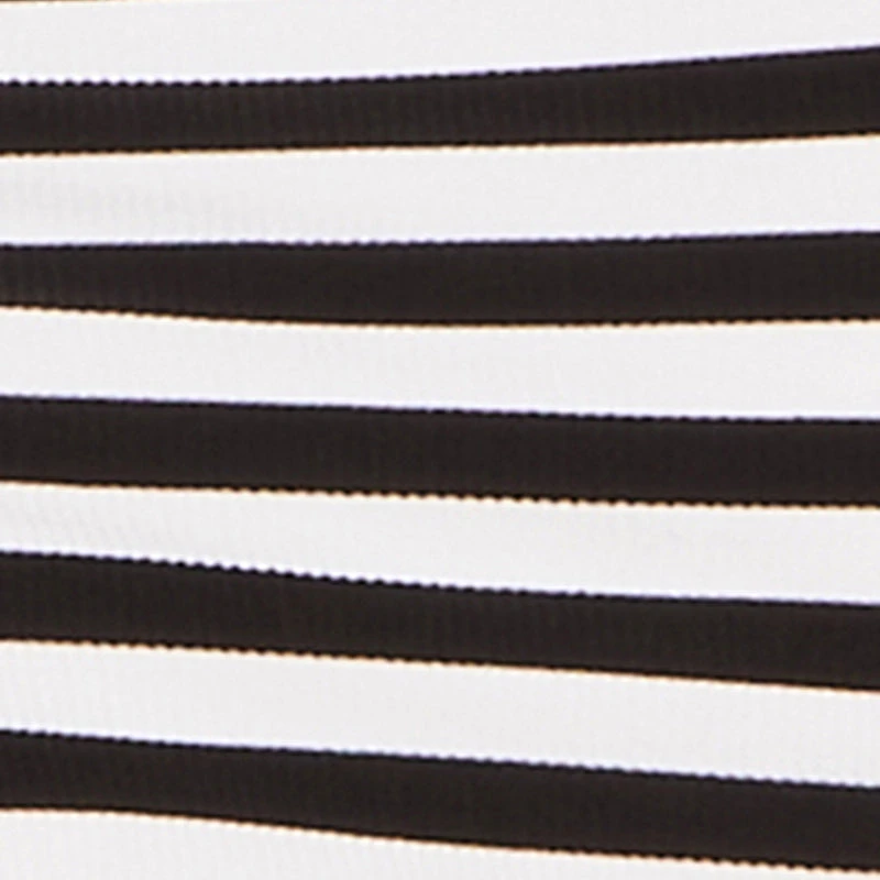 Contrast Trim Striped Maxi Dress