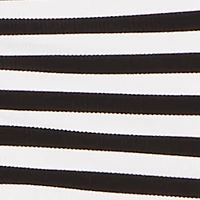 Contrast Trim Striped Maxi Dress