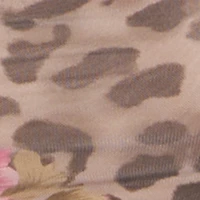 Patterned Keyhole Front Ruched Maxi Tube Dress