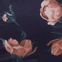 Floral Mesh Cutout Side One Shoulder Dress