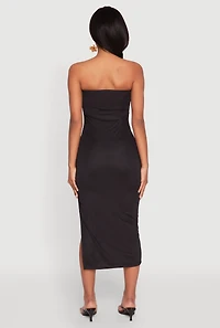 Womens Madden Girl Mesh Rose Graphic Tube Dress, Black, Size M