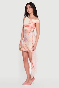 Almost Famous Starfish and Seashell Print Mini Dress