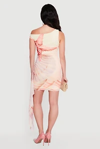 Almost Famous Starfish and Seashell Print Mini Dress