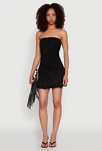 Womens Almost Famous Convertible Bubble Hem Dress,