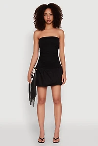 Womens Almost Famous Convertible Bubble Hem Dress,