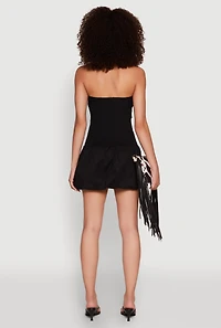 Womens Almost Famous Convertible Bubble Hem Dress,