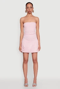 Womens Almost Famous Convertible Bubble Hem Dress,