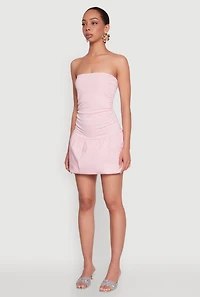 Womens Almost Famous Convertible Bubble Hem Dress,
