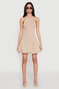 Almost Famous Racerback Tank Bubble Hem Dress