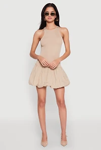 Almost Famous Racerback Tank Bubble Hem Dress