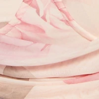 Keyhole Back Sweetheart Cowl Neck Floral Mesh Bustier Dress