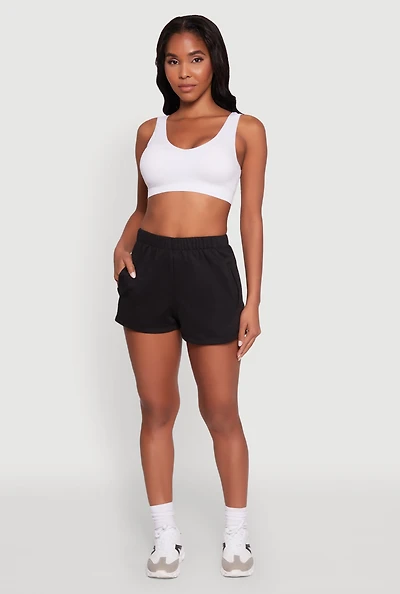 Womens Activewear Fleece Lined Sweatshorts,