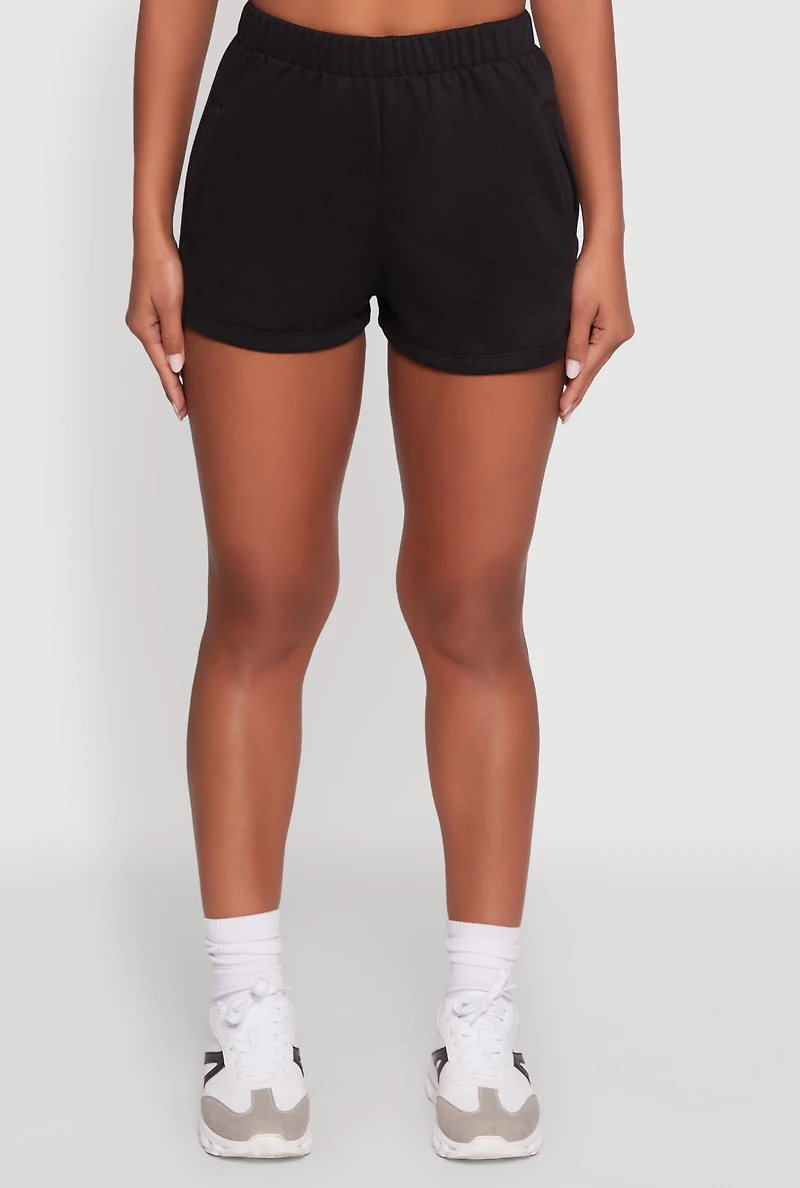 Womens Activewear Fleece Lined Sweatshorts,