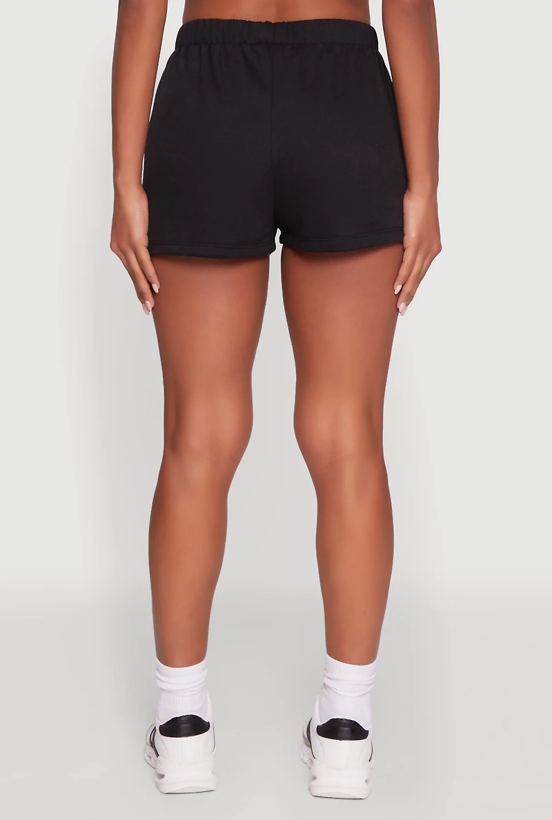 Womens Activewear Fleece Lined Sweatshorts,