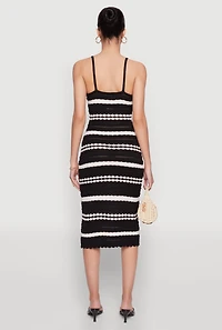 Womens Almost Famous Striped Cami Dress, M