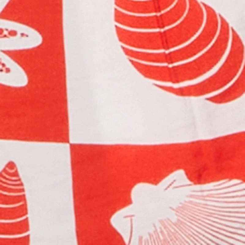 Trendy Crepe Knit High Waisted Beach Print Shorts