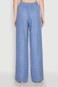 Linen High Waisted Wide Leg Pants