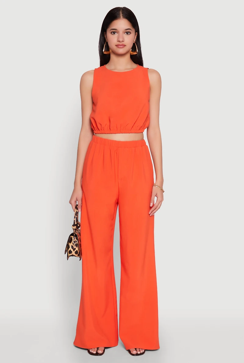 High Waisted Palazzo Pants