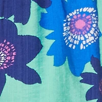 Floral Print Tie Strap Sweetheart Neckline Cami