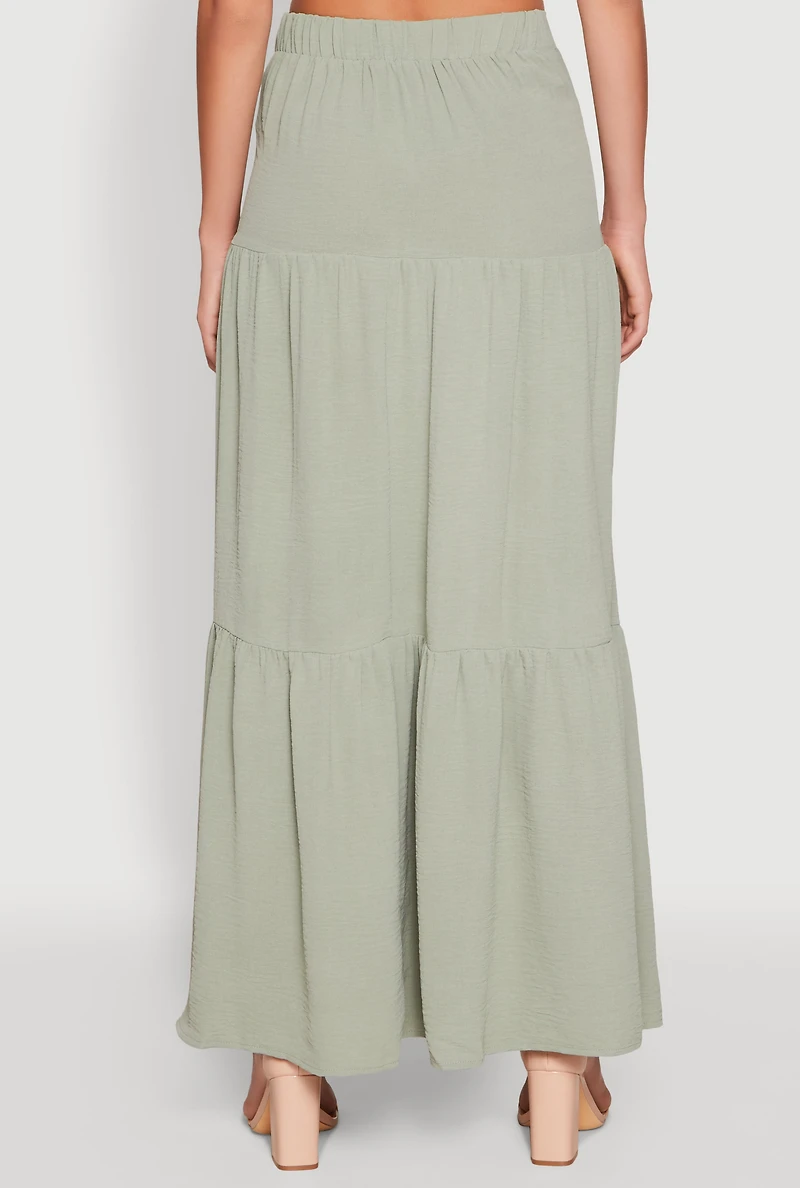 Airy Tiered Maxi Skirt