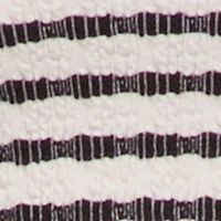 Trendy Striped Textured Knit Fold Over Tube Top