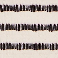 Striped Fold Over Tube Top with Cropped Hem