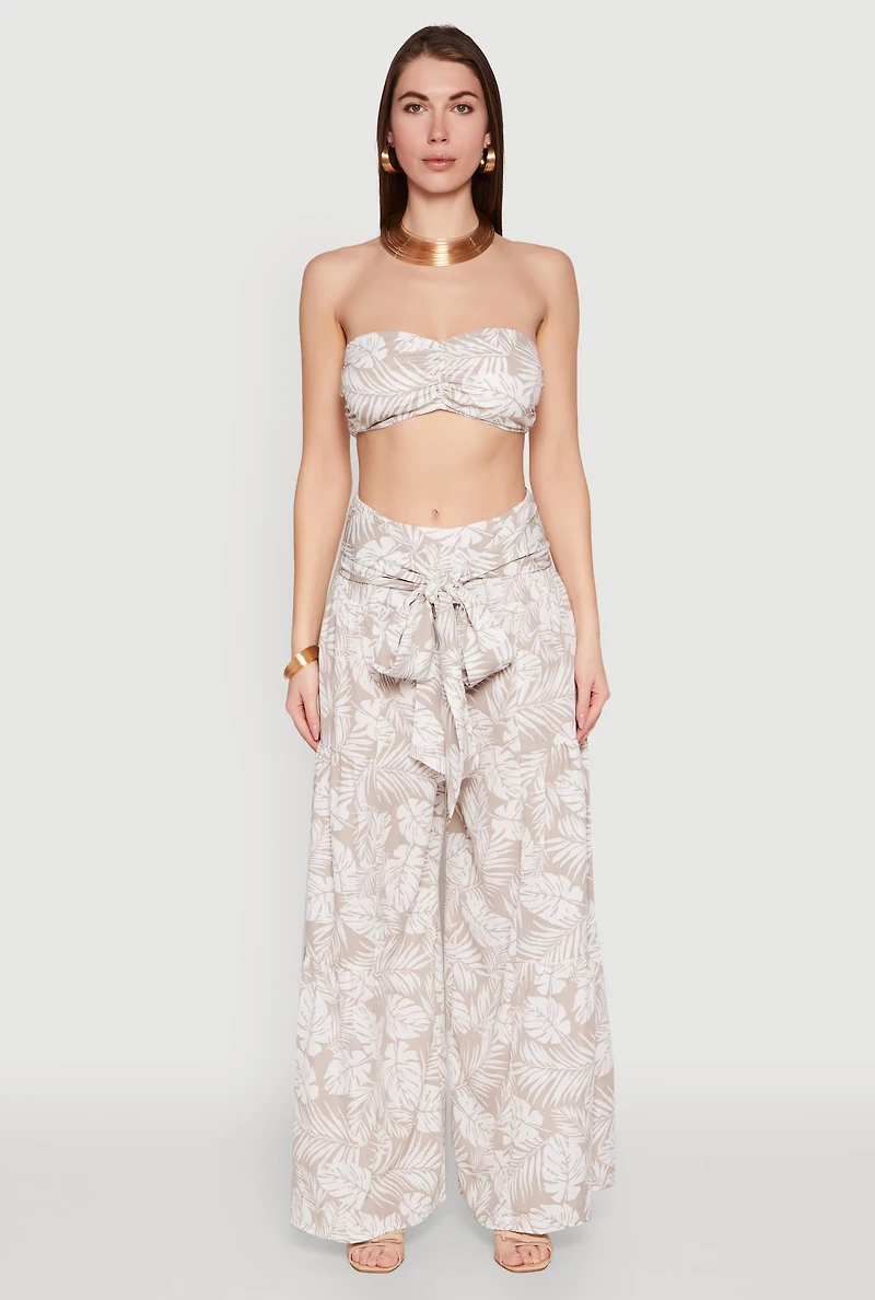 Ruched Front Bandeau Top