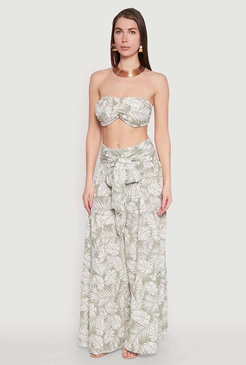 Ruched Front Bandeau Top