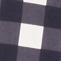 Ruffled Hem Buffalo Plaid Shorts