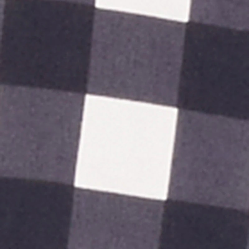 Ruffled Hem Buffalo Plaid Shorts