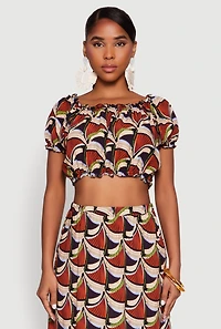 Spoon Jeans Lettuce Edge Crop Top