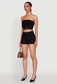 Womens Hyper Stretch Utility Tube Top, Black,