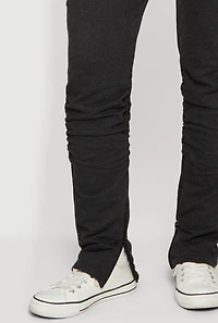 Drawstring Waist Ruched Skinny Leg Pants