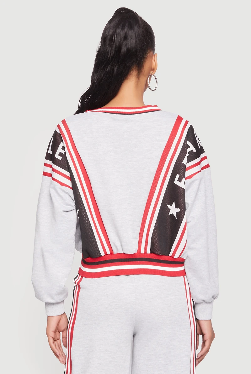 Fearless Graphic Pullover Sweatshirt