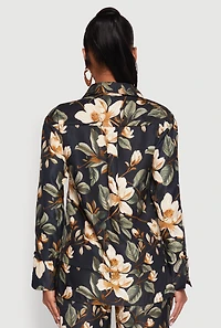 Womens Spoon Jeans Button Front Shirt, Multi, Size S