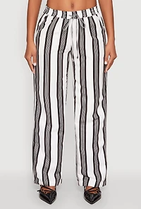 Womens Spoon Jeans Drawstring Wide Leg Pants, Multi, Size M